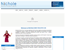 Tablet Screenshot of nicholeinfotech.com